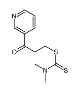 (3-oxo-3-pyridin-3-ylpropyl) N,N-dimethylcarbamodithioate结构式