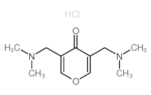3,5-bis(dimethylaminomethyl)pyran-4-one结构式