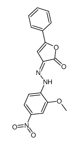 3-[(2-Methoxy-4-nitro-phenyl)-hydrazono]-5-phenyl-3H-furan-2-one结构式