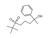 2-Phenyl-5-tert-butylsulfonyl-pentanol-2结构式