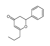 2-phenyl-6-propyl-2,3-dihydropyran-4-one Structure