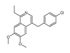 4-[(4-chlorophenyl)methyl]-1-ethyl-6,7-dimethoxyisoquinoline Structure