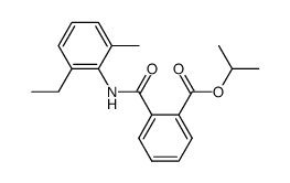 N-(2-Ethyl-6-methyl-phenyl)-phthalamic acid isopropyl ester结构式