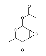 (4-methyl-5-oxo-3,7-dioxabicyclo[4.1.0]heptan-2-yl) acetate结构式