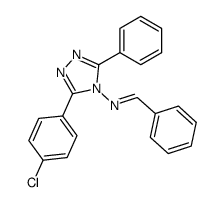 benzylidene-[3-(4-chloro-phenyl)-5-phenyl-[1,2,4]triazol-4-yl]-amine结构式