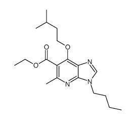 3-butyl-5-methyl-7-(3-methyl-butoxy)-3H-imidazo[4,5-b]pyridine-6-carboxylic acid ethyl ester Structure