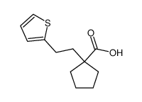 1-[2-(2-thienyl)-ethyl]cyclopentanecarboxylic acid Structure