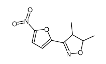 4,5-dimethyl-3-(5-nitrofuran-2-yl)-4,5-dihydro-1,2-oxazole Structure