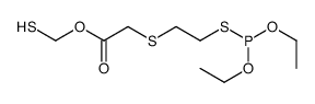 sulfanylmethyl 2-(2-diethoxyphosphanylsulfanylethylsulfanyl)acetate结构式