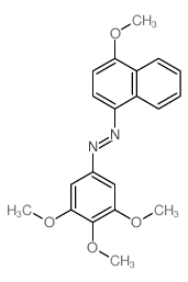 (4-methoxynaphthalen-1-yl)-(3,4,5-trimethoxyphenyl)diazene结构式