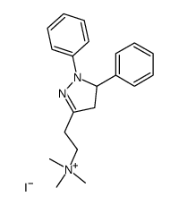 [2-(1,5-diphenyl-4,5-dihydro-1H-pyrazol-3-yl)-ethyl]-trimethyl-ammonium, iodide结构式