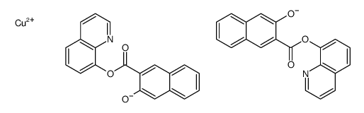 copper,3-quinolin-8-yloxycarbonylnaphthalen-2-olate结构式