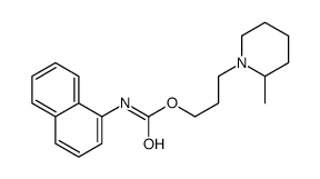 N-(1-Naphtyl)carbamic acid 3-(2-methylpiperidino)propyl ester结构式