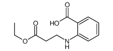 2-[(3-ethoxy-3-oxopropyl)amino]benzoic acid结构式