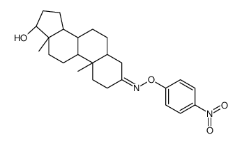 17β-Hydroxy-5β-androstan-3-one O-(p-nitrophenyl)oxime Structure