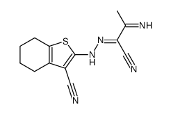 3-cyano-2-hydrazono(3-imino-butyronitril-2-yl)-4,5,6,7-tetrahydrobenzo[b]thiophene Structure