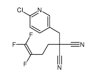 2-[(6-chloropyridin-3-yl)methyl]-2-(3,4,4-trifluorobut-3-enyl)propanedinitrile结构式