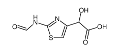 2-hydroxy-2-(2-formylamino-1,3-thiazol-4-yl)acetic acid Structure