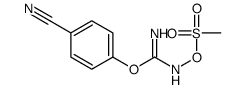 [[amino-(4-cyanophenoxy)methylidene]amino] methanesulfonate结构式