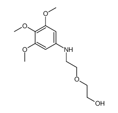2-[2-(3,4,5-trimethoxyanilino)ethoxy]ethanol结构式