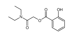 salicylic acid N,N-diethylglycolamide ester Structure