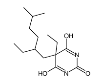 5-Ethyl-5-(5-methyl-2-ethylhexyl)-2-sodiooxy-4,6(1H,5H)-pyrimidinedione结构式