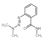 2-dimethylaminodiazenyl-N-methyl-benzamide structure