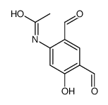 N-(2,4-diformyl-5-hydroxyphenyl)acetamide Structure