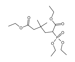 tetraethyl 4,4-dimethyl-2-phosphonohexanedioate Structure