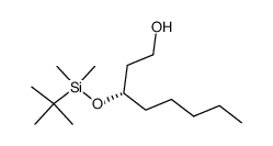 (3S)-3-{[1-(tert-butyl)-1,1-dimethylsilyl]oxy}octan-1-ol Structure