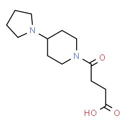 4-Oxo-4-(4-pyrrolidin-1-yl-piperidin-1-yl)-butyric acid structure