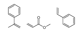 methyl prop-2-enoate,prop-1-en-2-ylbenzene,styrene结构式
