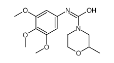 2-methyl-N-(3,4,5-trimethoxyphenyl)morpholine-4-carboxamide结构式