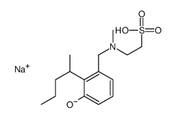 sodium,2-[(3-hydroxy-2-pentan-2-ylphenyl)methyl-methylamino]ethanesulfonate Structure