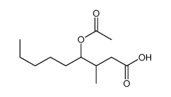 4-(acetoxy)-3-methylnonan-1-oic acid structure