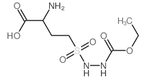 Hydrazinecarboxylicacid, 2-[(3-amino-3-carboxypropyl)sulfonyl]-, 1-ethyl ester (9CI) structure