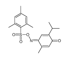[(2-methyl-4-oxo-5-propan-2-ylcyclohexa-2,5-dien-1-ylidene)amino] 2,4,6-trimethylbenzenesulfonate结构式