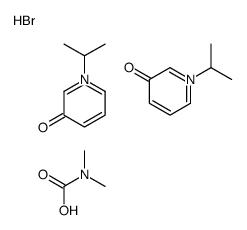 N,N-dimethylcarbamate,1-propan-2-ylpyridin-1-ium-3-ol,bromide结构式