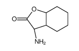 2(3H)-Benzofuranone, 3-aminohexahydro-, (3R,3aR,7aR)- (9CI)结构式