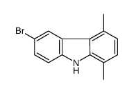 6-Bromo-1,4-dimethyl-9H-carbazole结构式