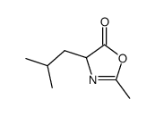 2-Methyl-4-(2-methylpropyl)oxazol-5(4H)-one结构式
