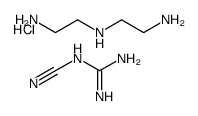 N'-(2-aminoethyl)ethane-1,2-diamine,2-cyanoguanidine,hydrochloride Structure