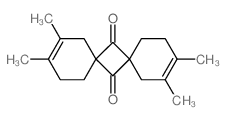 3,4,11,12-tetramethyldispiro[5.1.58.16]tetradeca-3,11-diene-7,14-dione Structure