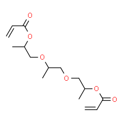 2-Propenoic acid, (1-methyl-1,2-ethanediyl)bis(oxy(1-methyl-2,1-ethane diyl)) ester结构式