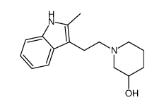 1-(2-(2-Methyl-1H-indol-3-yl)ethyl)-3-piperidinol结构式