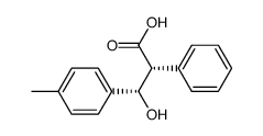 α-[Hydroxy(4-methylphenyl)methyl]benzenessigsaeure Structure