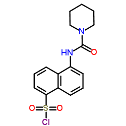 5-[(PIPERIDINE-1-CARBONYL)-AMINO]-NAPHTHALENE-1-SULFONYL CHLORIDE picture