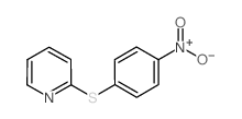 1-NITRO-4-(2-PYRIDYLTHIO)BENZENE Structure