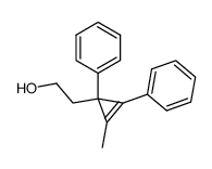 2-methyl-1,3-diphenyl-2-cyclopropene-2-ethanol Structure