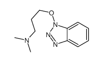 3-(benzotriazol-1-yloxy)-N,N-dimethylpropan-1-amine结构式